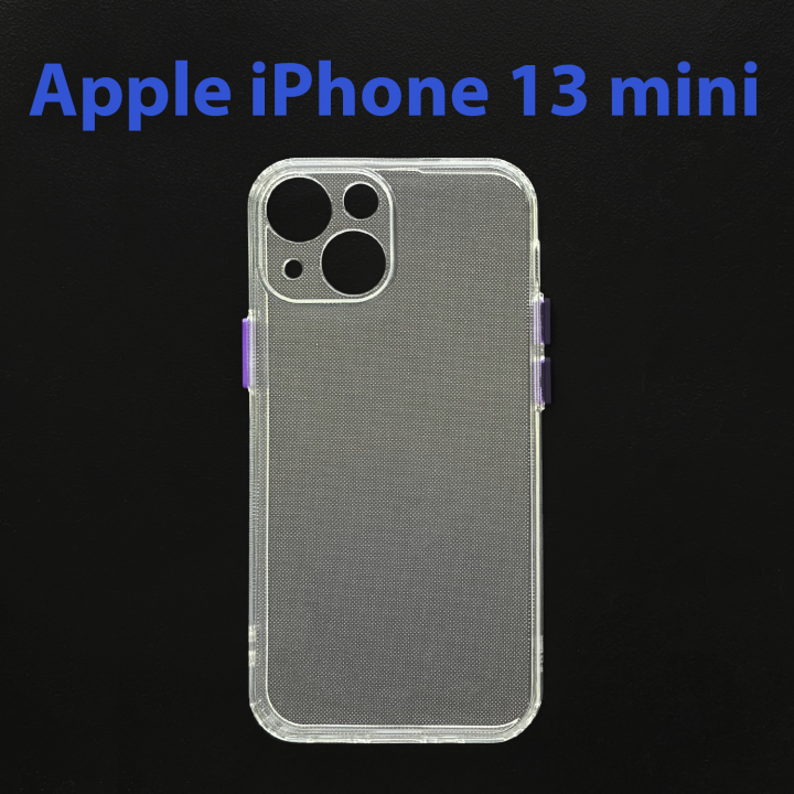 Чехол бампер для Apple iPhone 13 mini прозрачно-фиолетовый