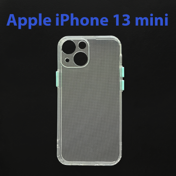 Чехол бампер для Apple iPhone 13 mini прозрачно-мятный
