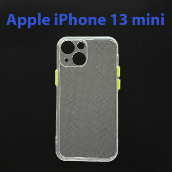 Чехол бампер для Apple iPhone 13 mini прозрачно-салатовый