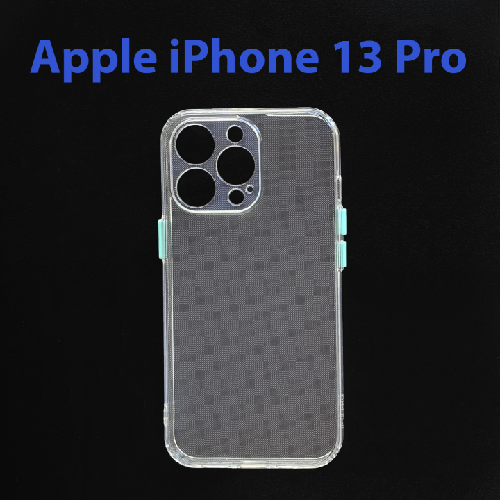 Чехол бампер для Apple iPhone 13 pro прозрачнo мятный