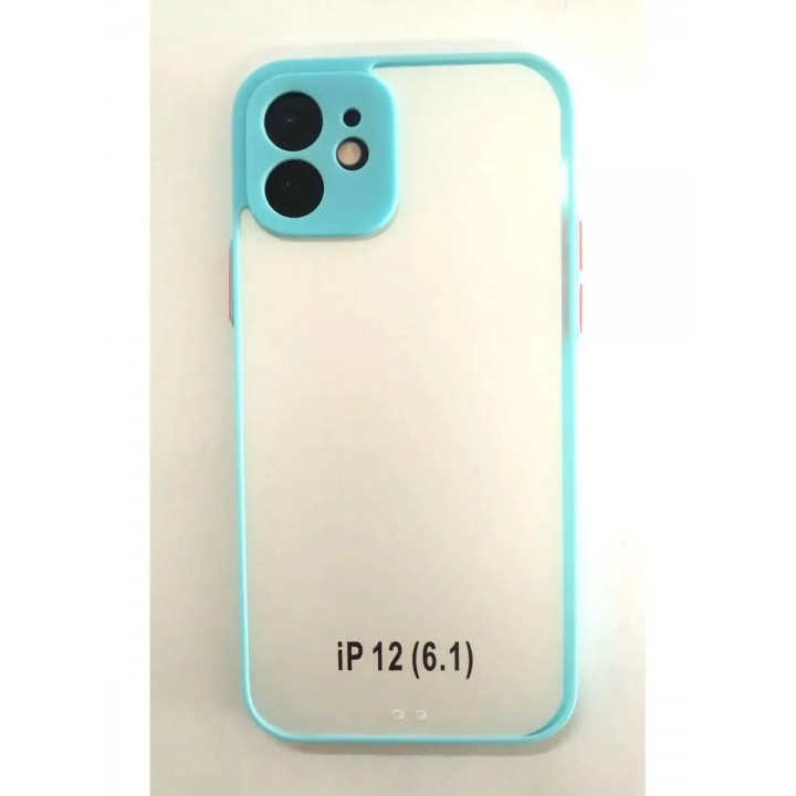 Чехол бампер для Apple iPhone 12 голубой