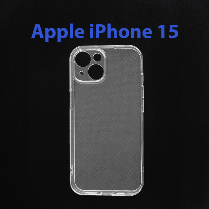 Чехол накладка для Apple iPhone 15 прозрачный