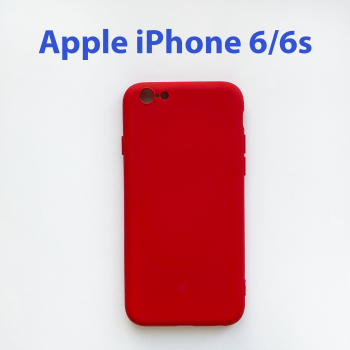 Чехол накладка для Apple iPhone 6, 6s красный