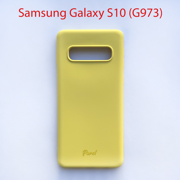 Чехол бампер Parel Samsung Galaxy S10 G973 желтый