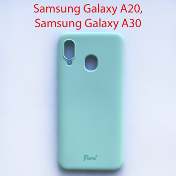 Чехол бампер Samsung Galaxy A20, A30 голубой