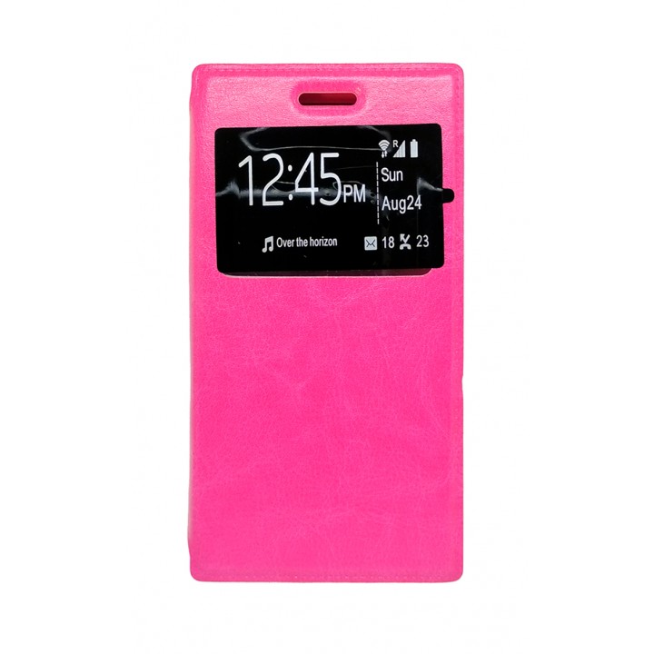 Чехол книжка универсальные W3 (70-137мм) розовый