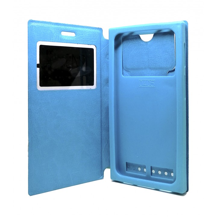 Чехол книжка универсальные W3 (70-137мм) голубой