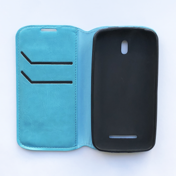 Чехол книжка HTC Desire 500 голубой
