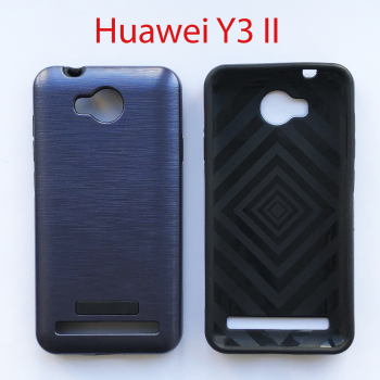 Чехол бампер Huawei Y3II (LUA-U22) синий