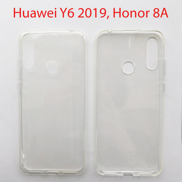 Чехол бампер Huawei Y6 2019, Honor 8a прозрачный