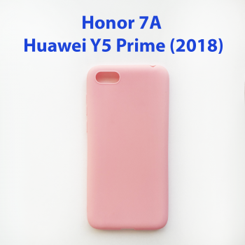Чехол бампер Honor 7A, Huawei Y5 Prime (2018) розовый
