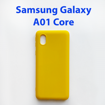 Чехол бампер для Samsung Galaxy A01 Core SM-A013F желтый