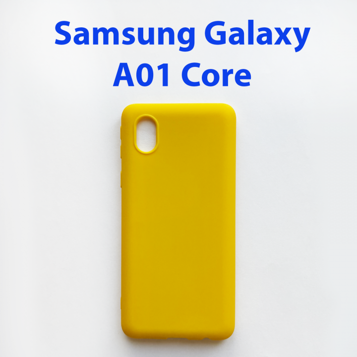 Чехол бампер для Samsung Galaxy A01 Core SM-A013F желтый