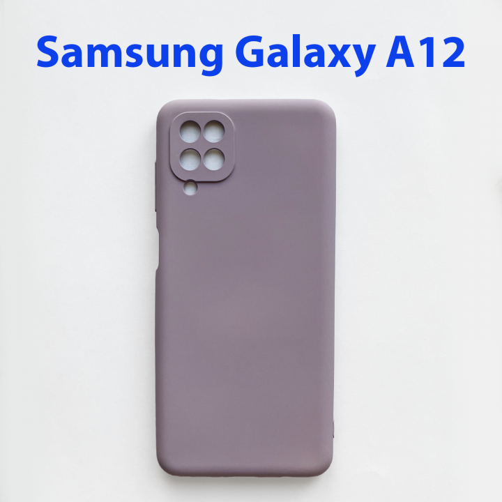 Чехол бампер для Samsung Galaxy A12 SM-A125F фиолетовый