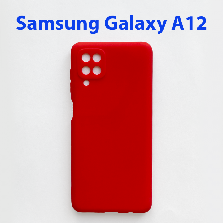 Чехол бампер для Samsung Galaxy A12 SM-A125F красный