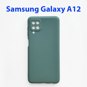 Чехол бампер для Samsung Galaxy A12 SM-A125F светло-серый