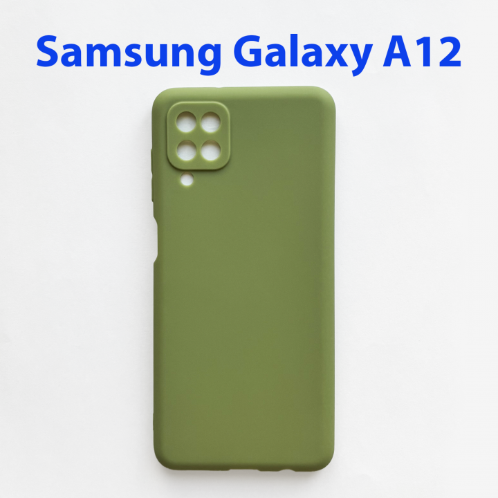 Чехол бампер для Samsung Galaxy A12 SM-A125F зеленый