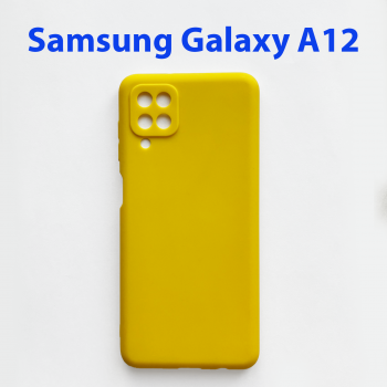 Чехол бампер для Samsung Galaxy A12 SM-A125F желтый