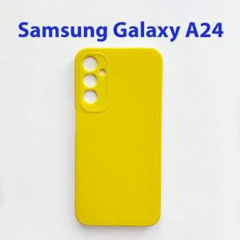 Чехол бампер для Samsung Galaxy A24 SM-A245F желтый