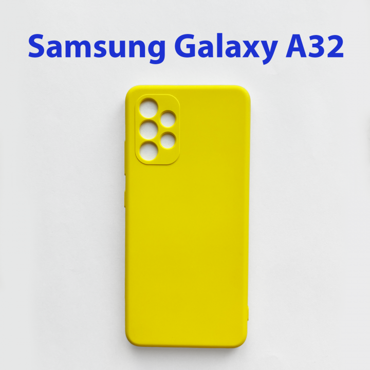Чехол бампер для Samsung Galaxy A32 SM-A325F желтый