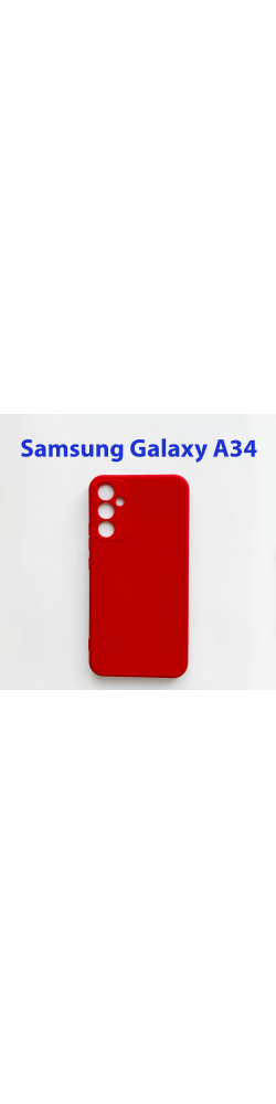 Чехол бампер для Samsung Galaxy A34 5G SM-A346E красный