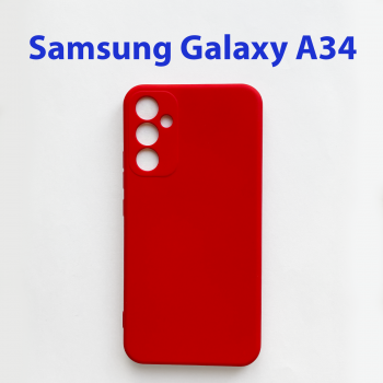 Чехол бампер для Samsung Galaxy A34 5G SM-A346E красный