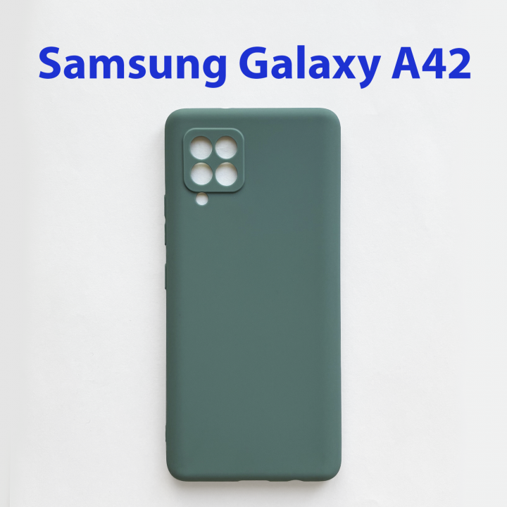 Чехол бампер для Samsung Galaxy A42 5G SM-A4260 сверло-серый