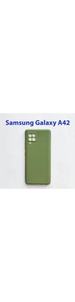 Чехол бампер для Samsung Galaxy A42 5G SM-A4260 зеленый