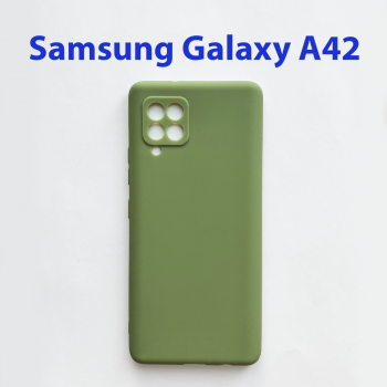 Чехол бампер для Samsung Galaxy A42 5G SM-A4260 зеленый