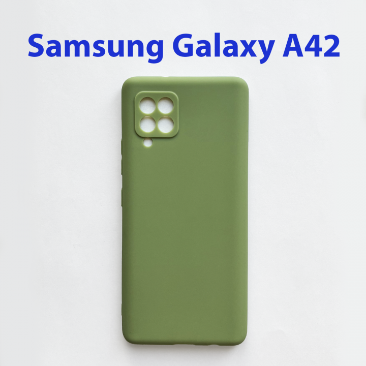 Чехол бампер для Samsung Galaxy A42 5G SM-A4260 зеленый