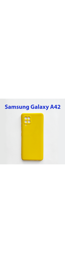 Чехол бампер для Samsung Galaxy A42 5G SM-A4260 желтый