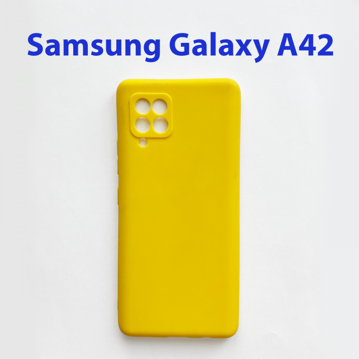 Чехол бампер для Samsung Galaxy A42 5G SM-A4260 желтый