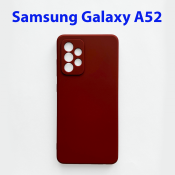 Чехол бампер для Samsung Galaxy A52 A525F вишневый