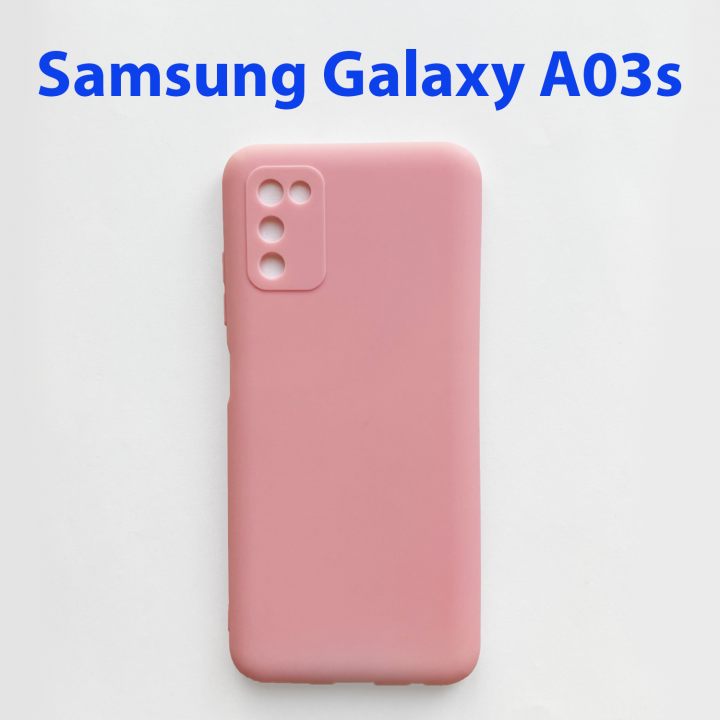 Чехол бампер Samsung Galaxy A03s SM-A037F розовый