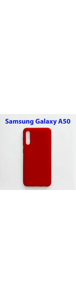 Чехол накладка Samsung Galaxy A50 SM-A505F красный