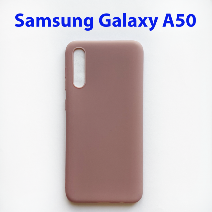 Чехол накладка Samsung Galaxy A50 SM-A505F Пыльная роза