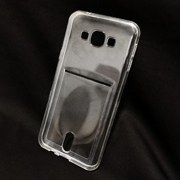 чехол бампер для Samsung Galaxy A8 SM-A800F прозрачный