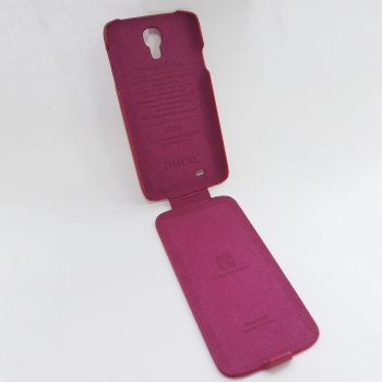 чехол флип Hoco для Samsung Galaxy S4 (I9500) розовый