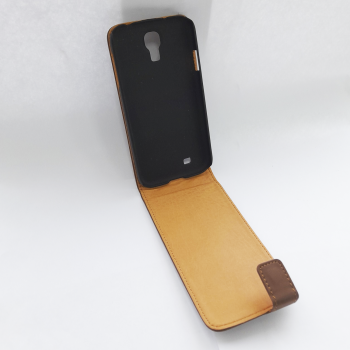 чехол флип Pielcedan для Samsung Galaxy S4 (I9500) коричневые