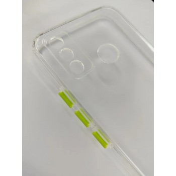 Чехлы бампер для мобильных телефонов Tecno Spark 6 Go прозрачно-салатовый