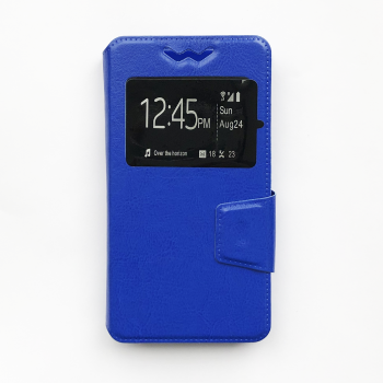 Чехол книжка универсальные s900 (76-140мм) синий