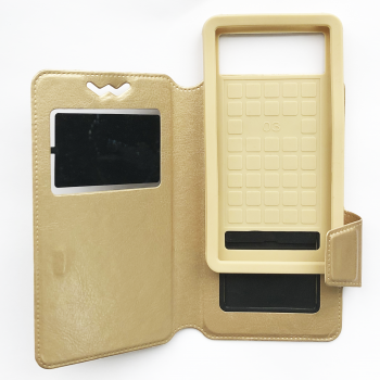 Чехол книжка универсальные s900 (76-140мм) золото