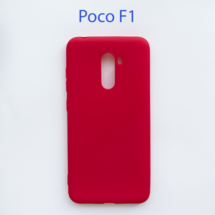 Чехол накладка для Xiaomi Pocophone F1 красный