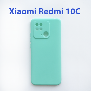 Чехол бампер для Xiaomi Redmi 10C Бирюзовый