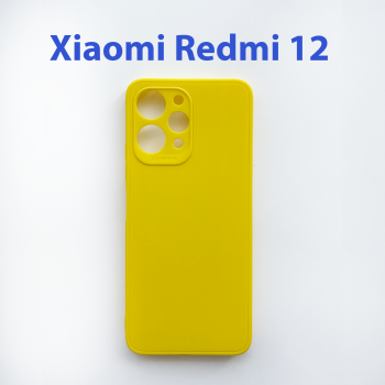 Чехол бампер для Xiaomi Redmi 12 желтый