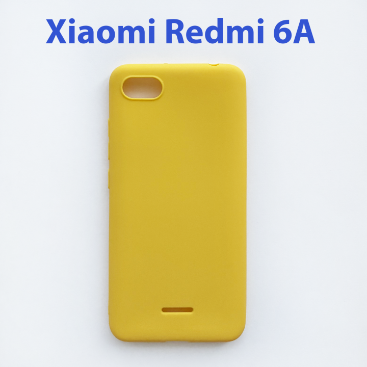 Чехол бампер для Xiaomi Redmi 6A желтый
