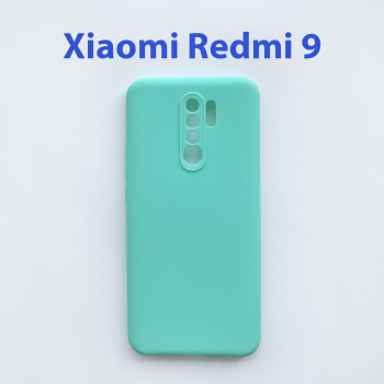 Чехол бампер для Xiaomi Redmi 9 бирюзовый