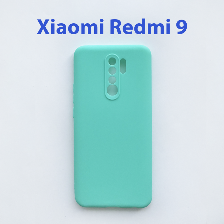 Чехол бампер для Xiaomi Redmi 9 бирюзовый