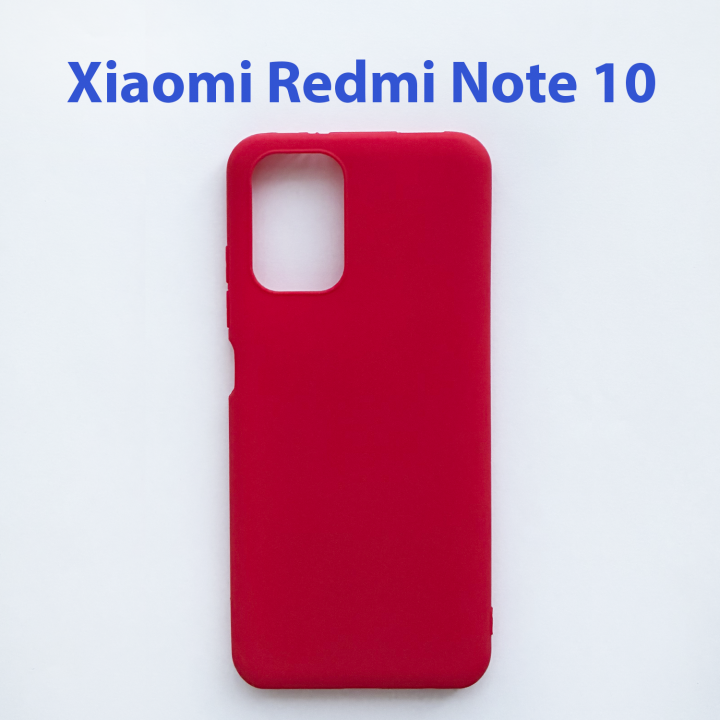 Чехол бампер для Xiaomi Redmi Note 10 красный