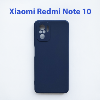 Чехол бампер для Xiaomi Redmi Note 10 синий